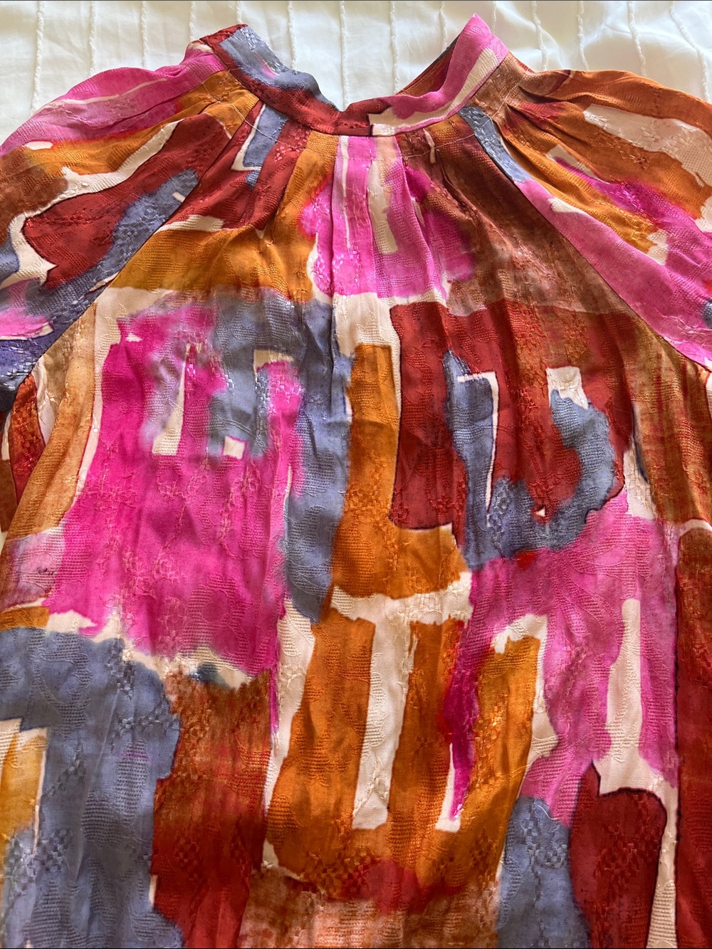 Maeve by Anthrolopologie Vibrant Colorful Print Long Maxi Dress, small - Picture 3 of 5